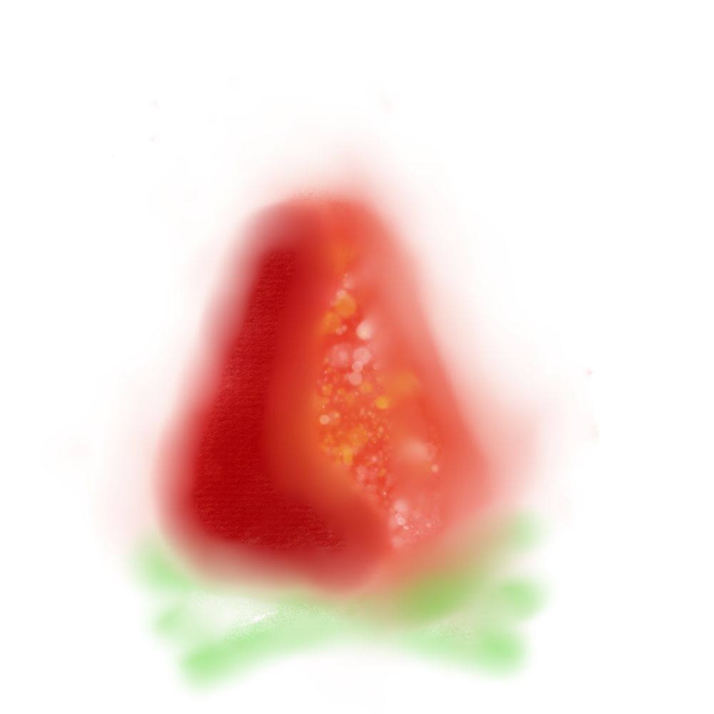 Blend and highlight shadow strawberry plant